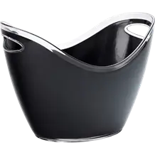 Petit seau à champagne noir - 27cm