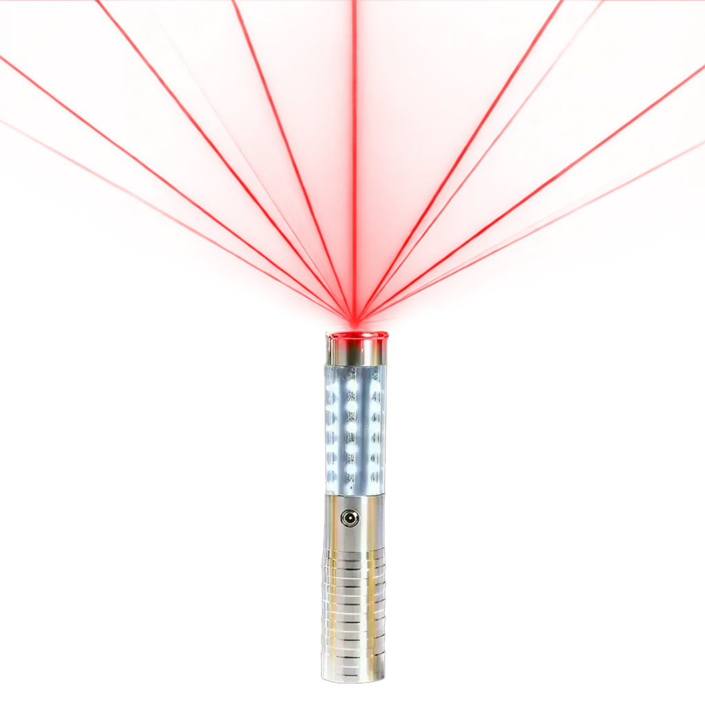 Bâton LED Bouteille VIP Argent avec Laser Rouge – 24 cm