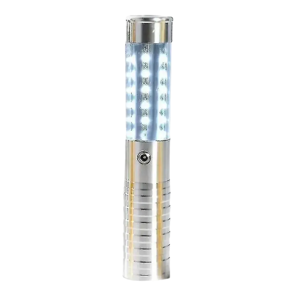 Bâton LED Bouteille VIP Argent avec Laser Rouge – 24 cm