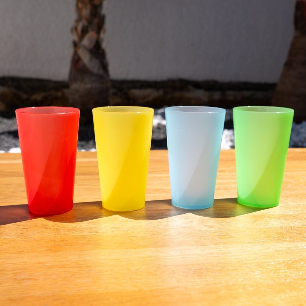 Gobelet Ecocup Rouge 25cl utile (33cl ras bord)
