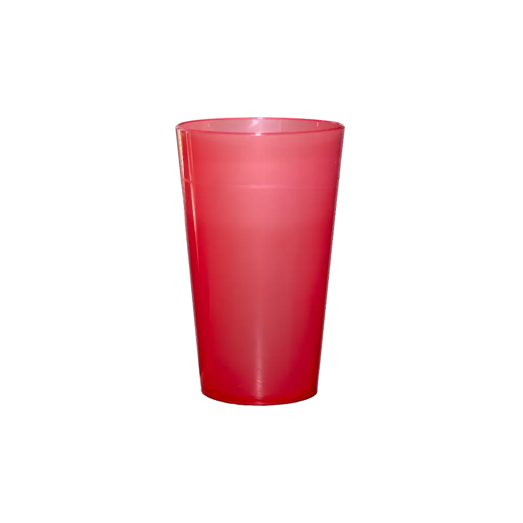 Gobelet Ecocup Rouge 25cl utile (33cl ras bord)