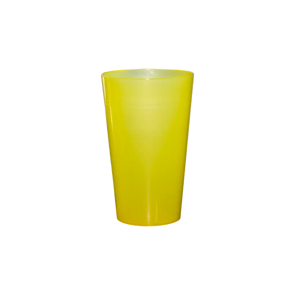 Gobelet Ecocup Jaune 25cl utile (33cl ras bord)