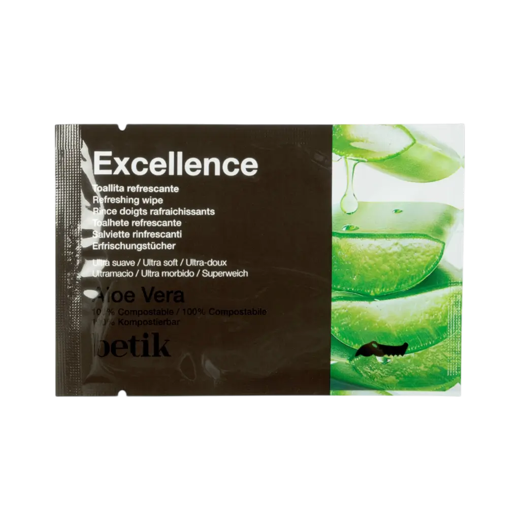 Rince-doigts fibre végétale parfum Aloe Vera - Biodégradable - 200 Unités